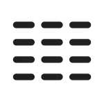 Text Column Three SVG Icon